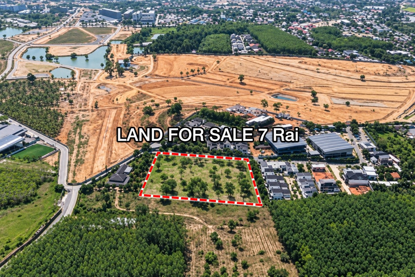 Owner-supplied boundary reference image showing the land parcel within its wider surroundings